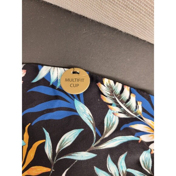 Nip Tuck Size 6 One Shoulder Swimsuit Multifit Cup One Piece Floral New - Picture 4 of 7